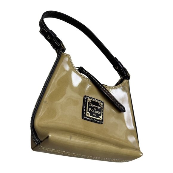 DOONEY & BOURKE Bitsy Bag VINTAGE Mini Patent LEATHER Purse - Picture 3 of 5